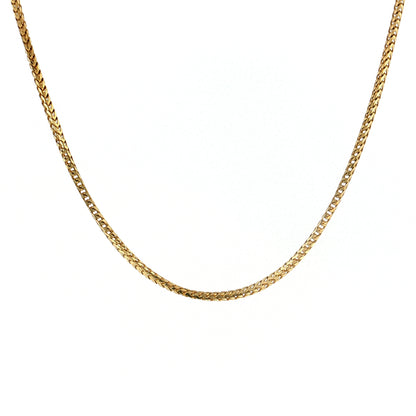 16" Snake Chain Necklace 14k Yellow Gold