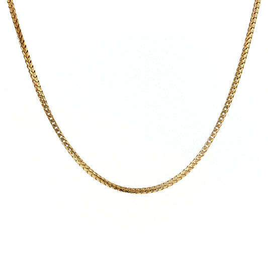 16" Snake Chain Necklace 14k Yellow Gold