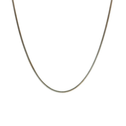 16" Snake Chain Necklace 18k White Gold