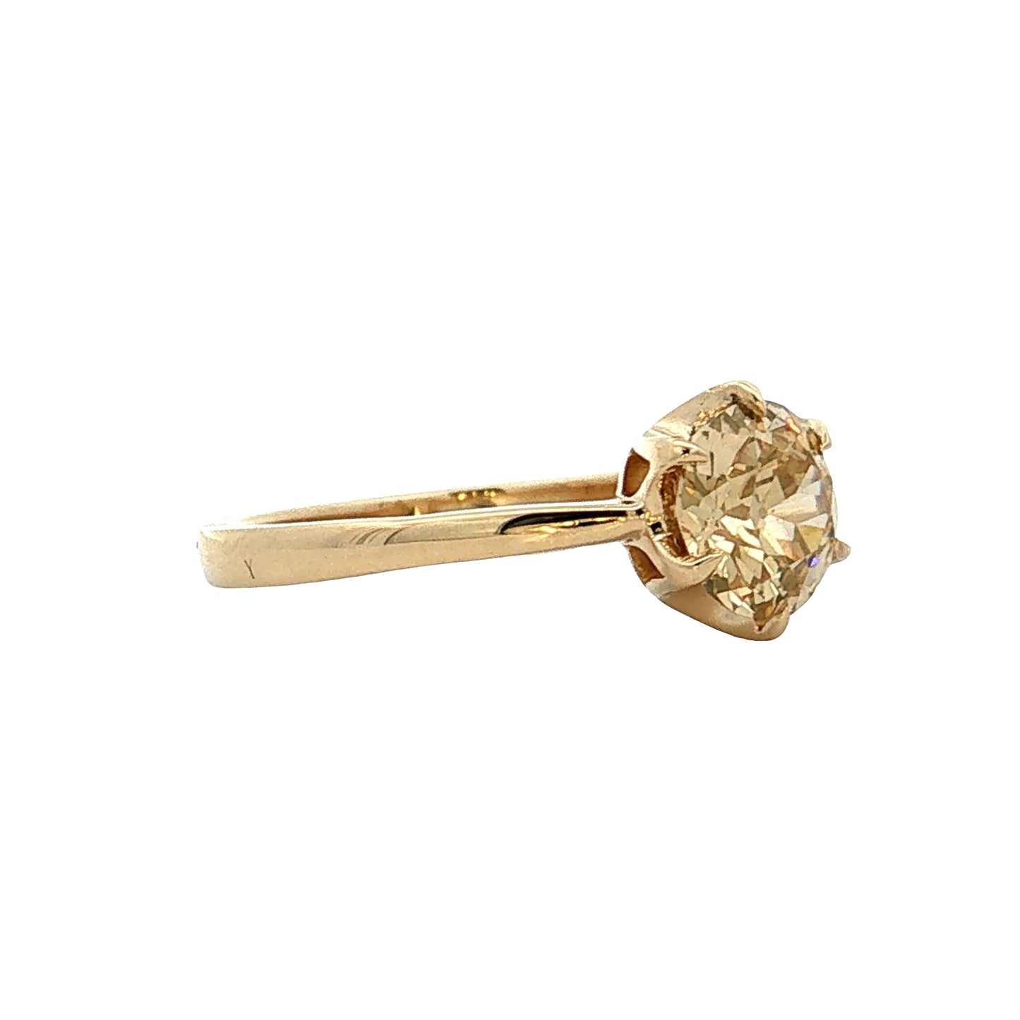 1.13 Old European Diamond Engagement Ring 14k