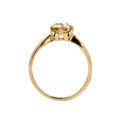 1.13 Old European Diamond Engagement Ring 14k