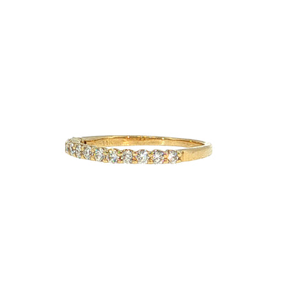 .36 Diamond Stacking Wedding Band 14k Yellow Gold