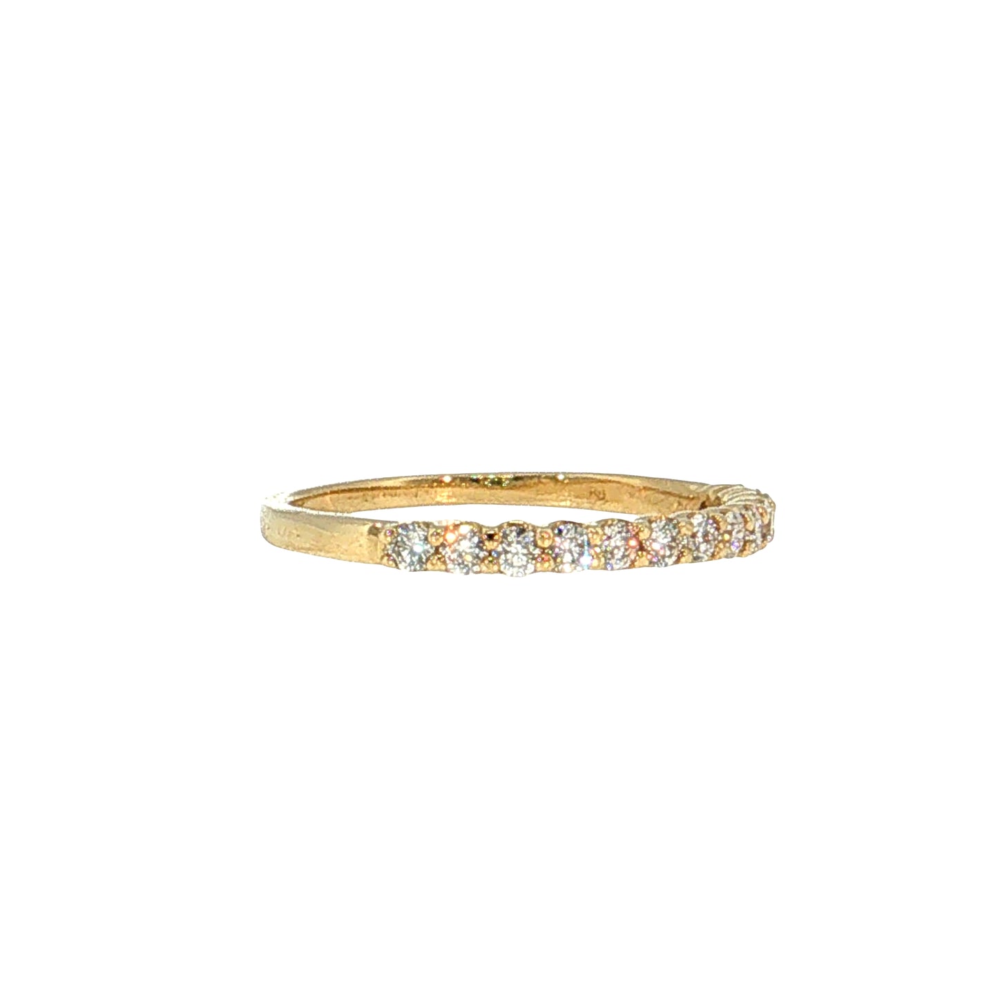 .36 Diamond Stacking Wedding Band 14k Yellow Gold
