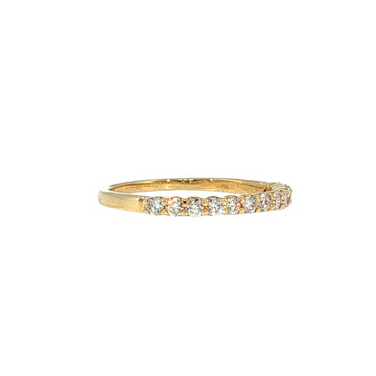.36 Diamond Stacking Wedding Band 14k Yellow Gold