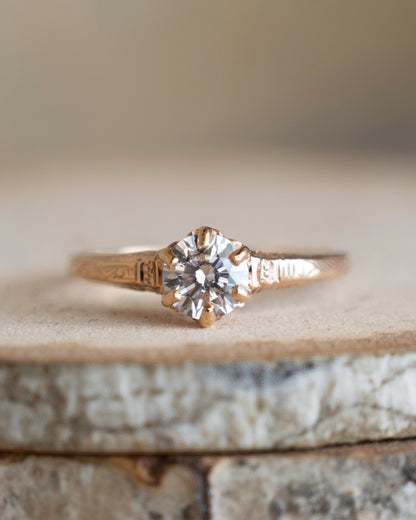 .70 Antique Victorian Euro Diamond Engagement Ring