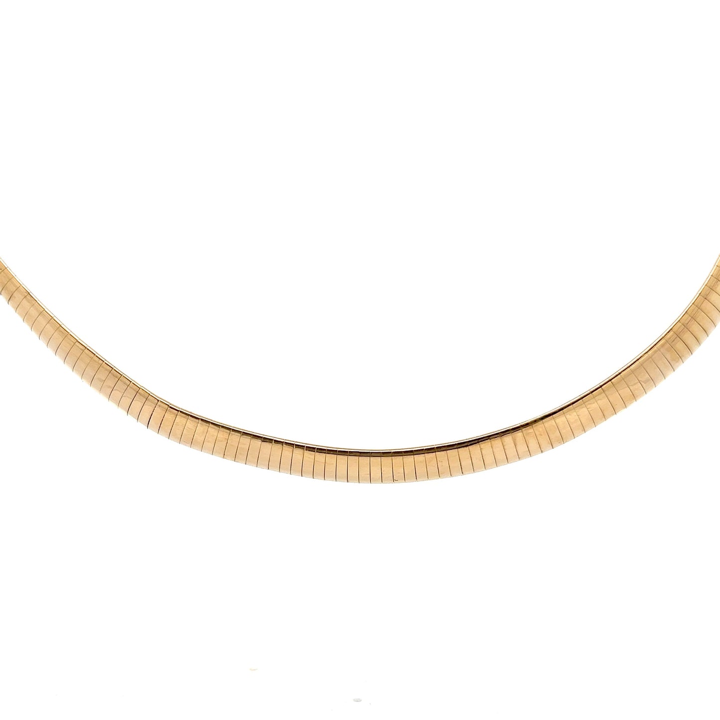 17" Omega Necklace in 14k Yellow Gold