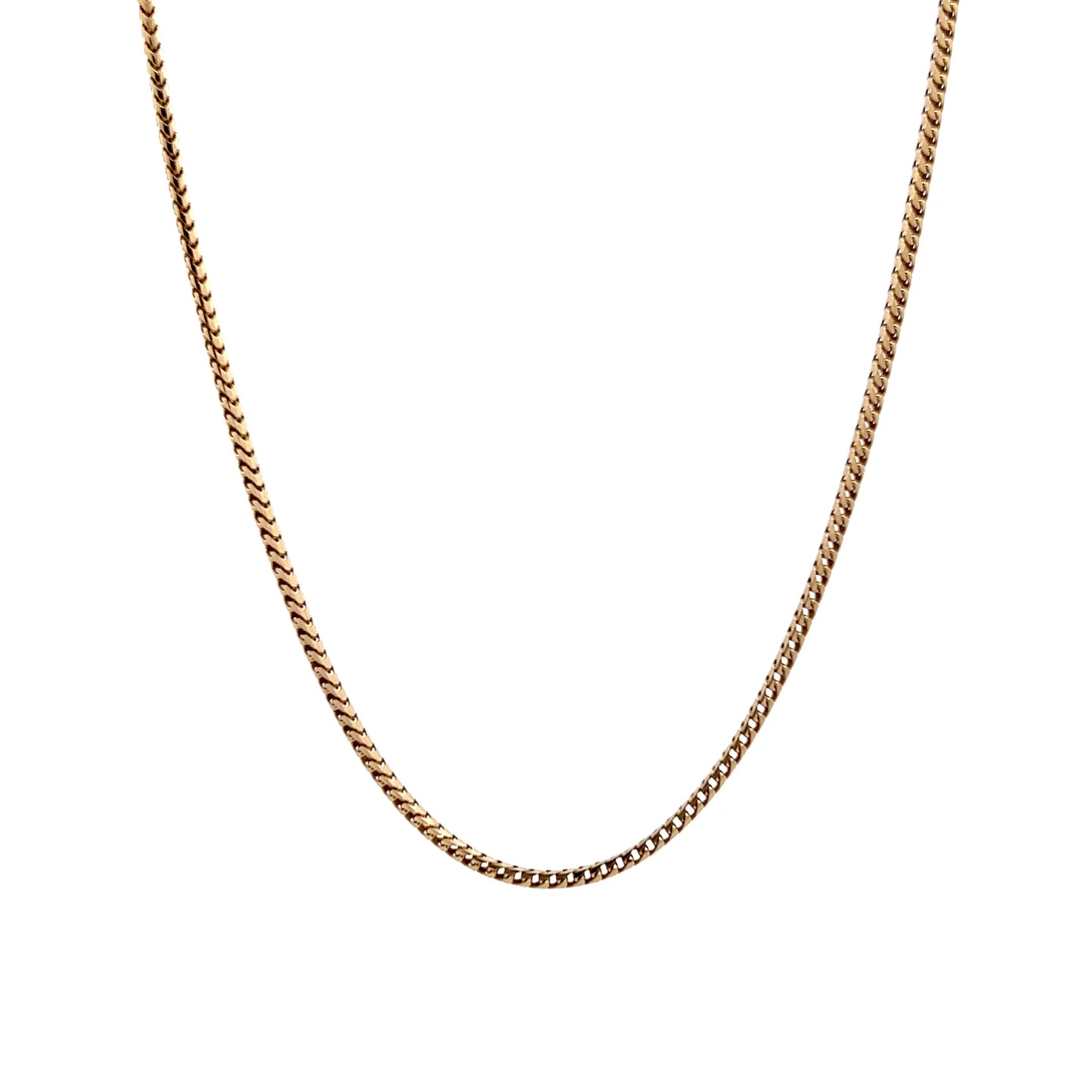 17" Snake Chain Necklace in 14k Yellow Gold