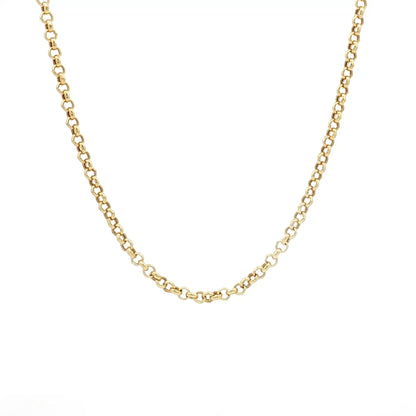 18" Classic Rolo Link Chain Necklace in 14k
