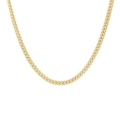 18" Curb Link Chain Necklace 14k Yellow Gold