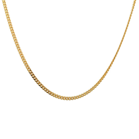 18 Inch Cable Chain Necklace in 14k Yellow Gold