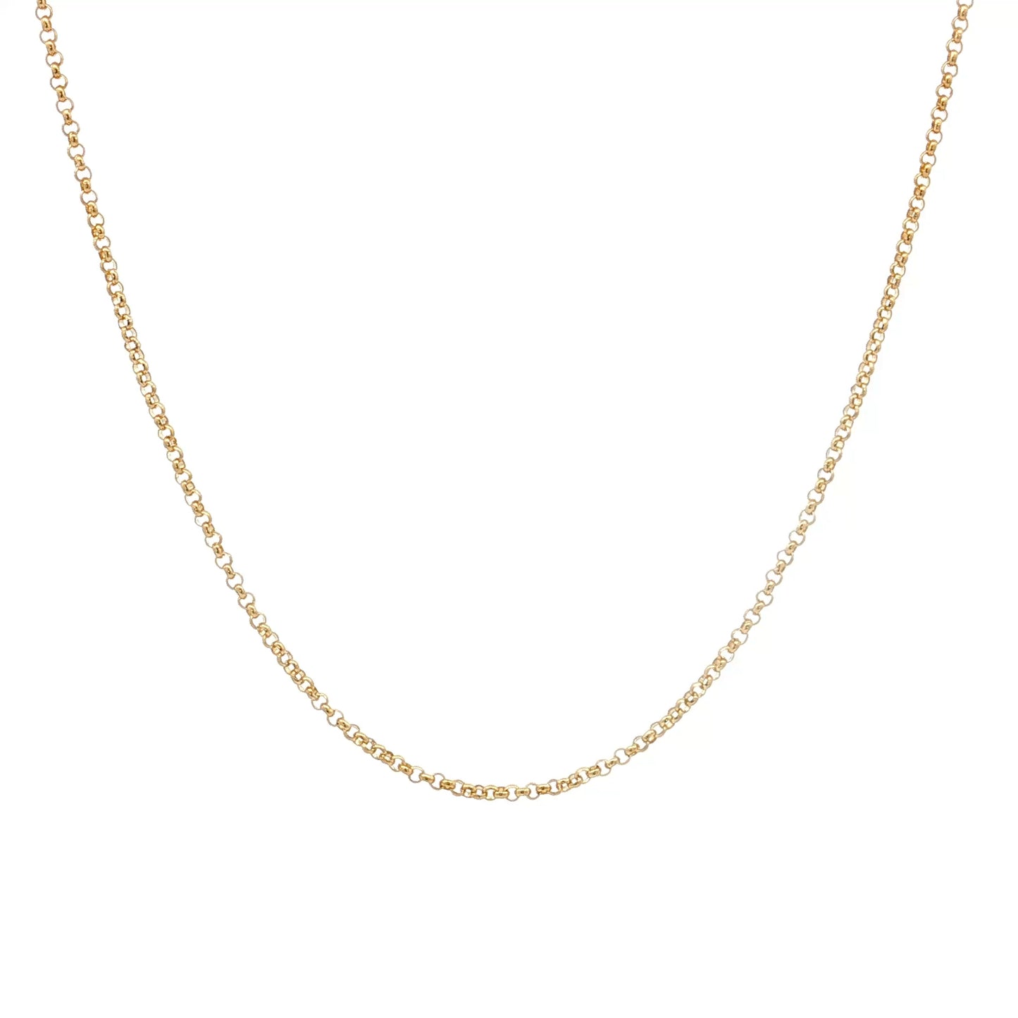 18" Rolo Chain Necklace 14k Yellow Gold
