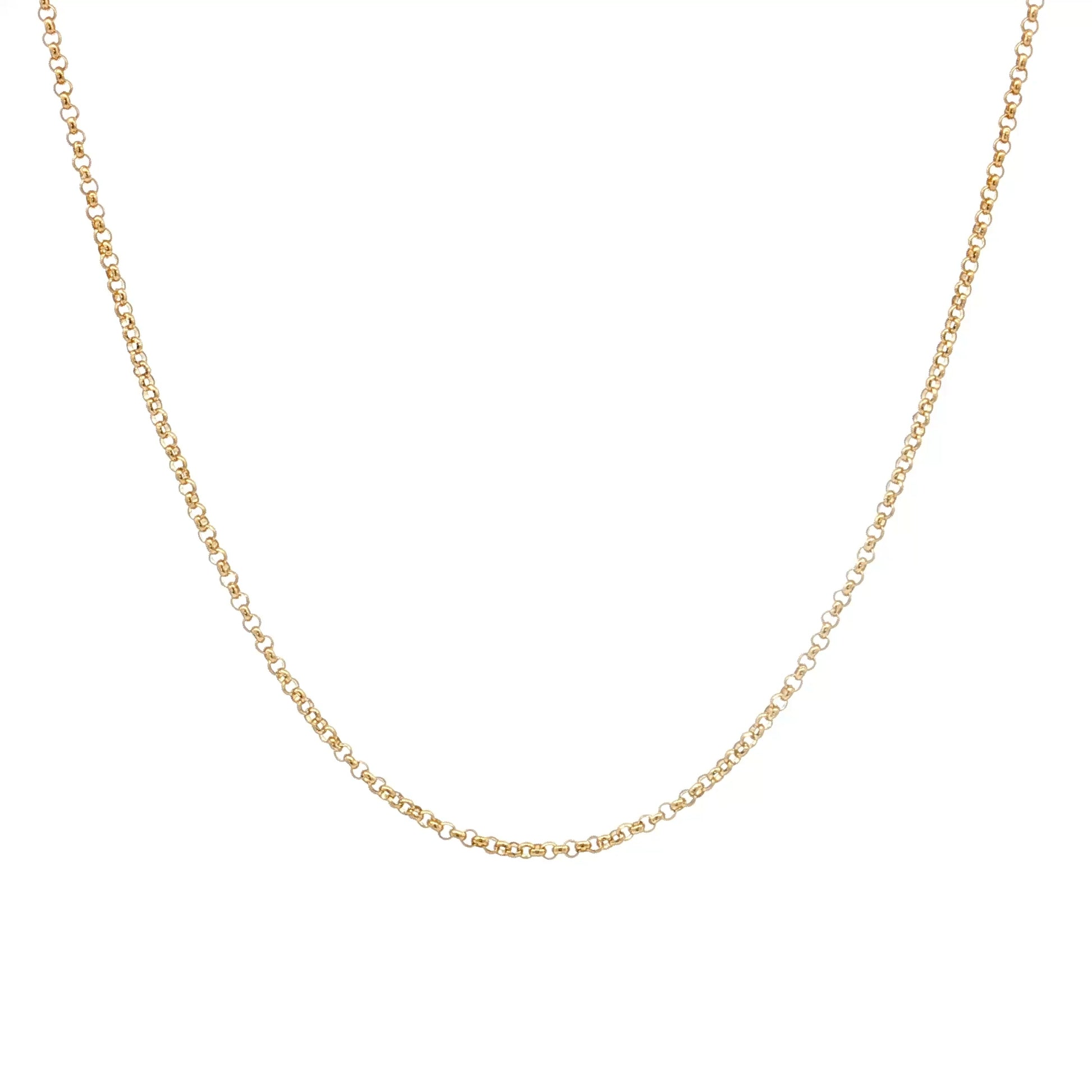 18" Rolo Chain Necklace 14k Yellow Gold