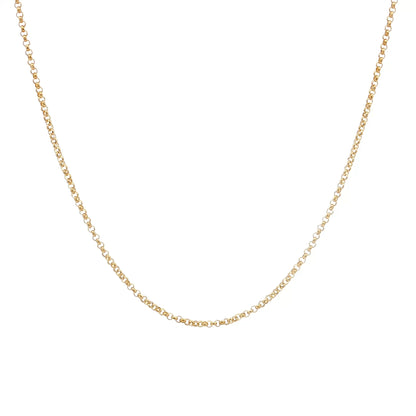 18" Rolo Chain Necklace 14k Yellow Gold