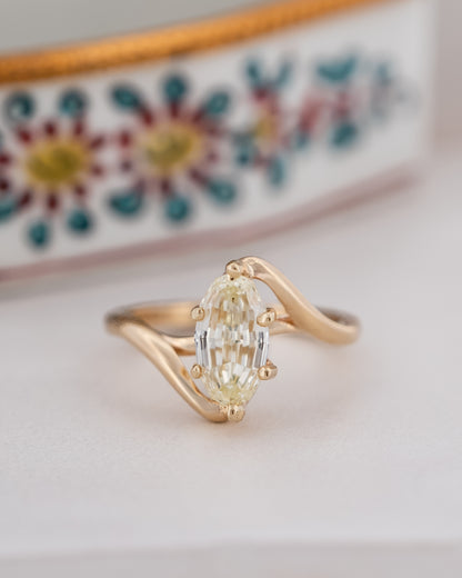 2.00 Marquise Diamond Engagement Ring 14k Yellow Gold