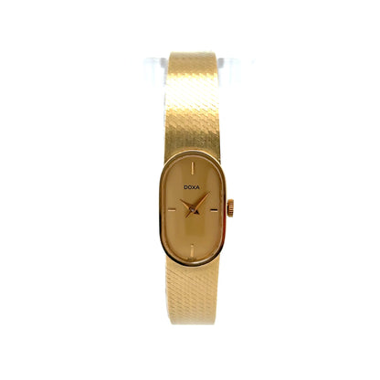1980's Doxa Ladies Watch in 14k Yellow Gold Filigree Jewelers 1980's Doxa Ladies Watch in 14k Yellow Gold Filigree Jewelers