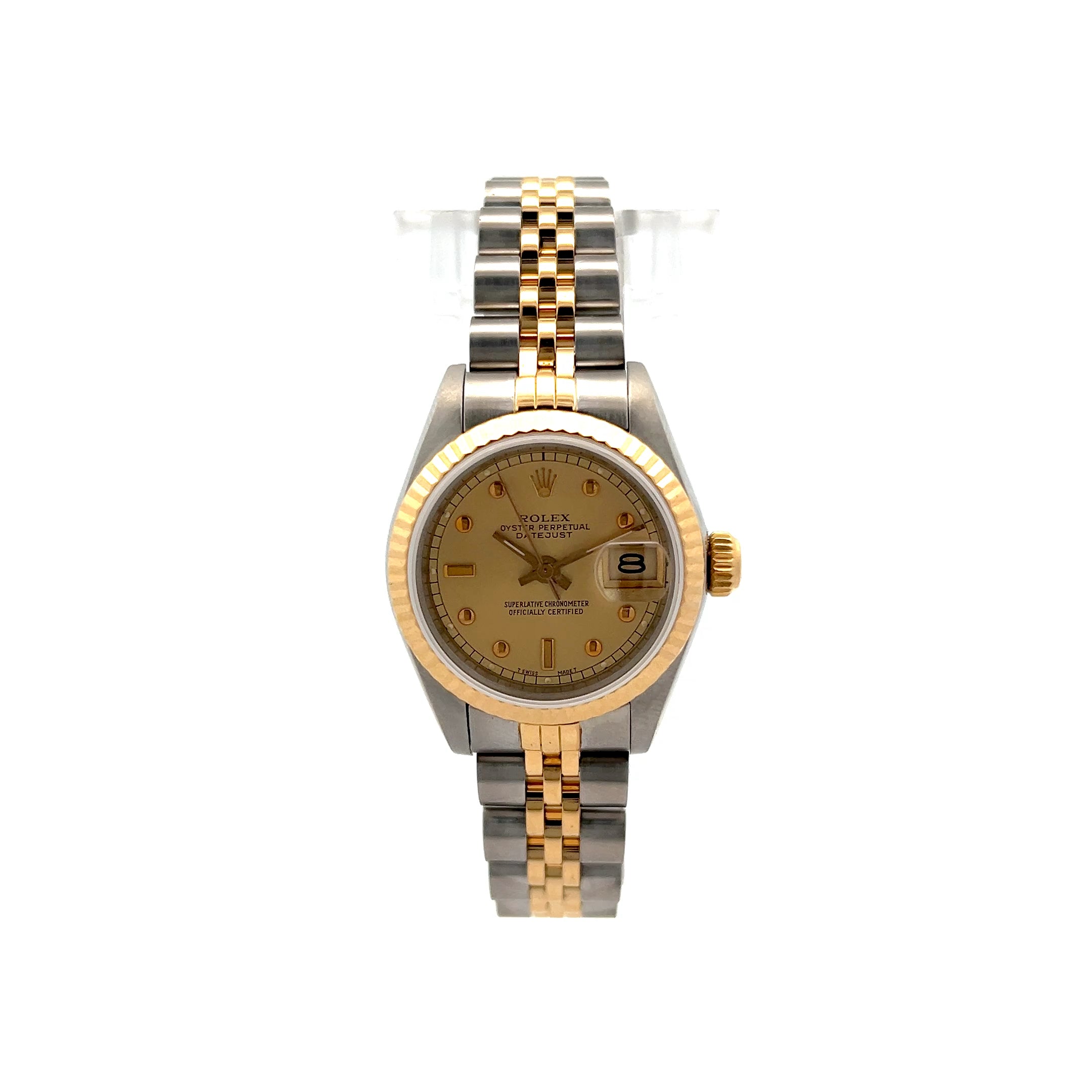 ROLEX DATEJUST 69173 3コマ② 1987 Rolex Datejust 69173 26mm Two-Tone 18k – Filigree Jewelers