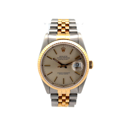 1989 Rolex Datejust 36mm 3135 Two-Tone 18k/Stainless Steel