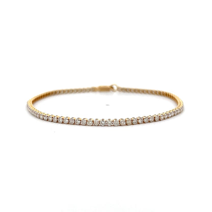 2.00 Round Brilliant Diamond Tennis Bracelet in 14k