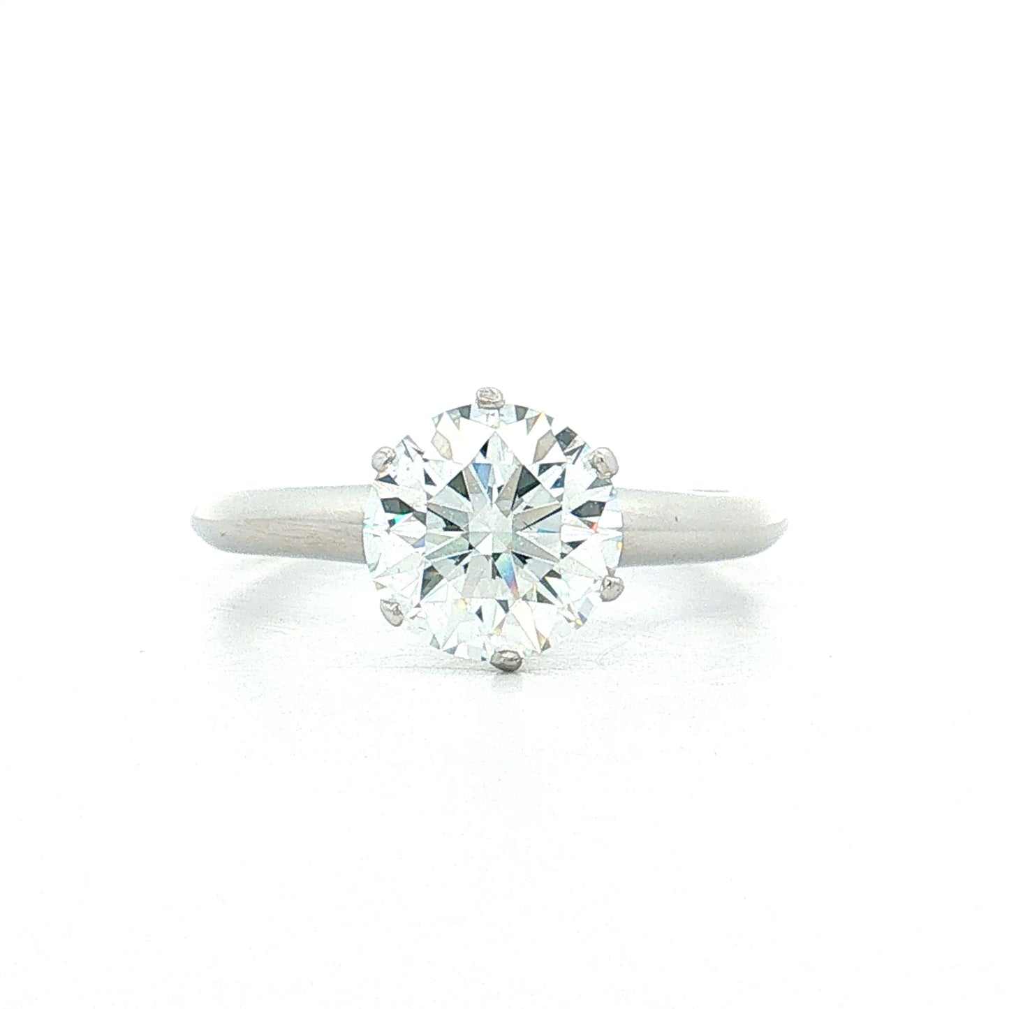 2.02 Tiffany & Co Diamond Engagement Ring Platinum