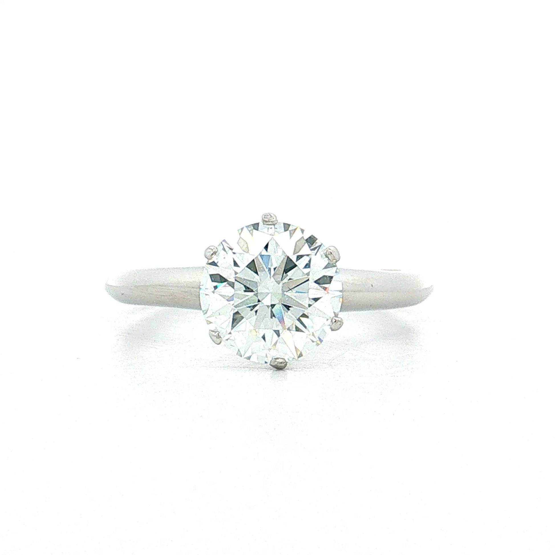 2.02 Tiffany & Co Diamond Engagement Ring Platinum