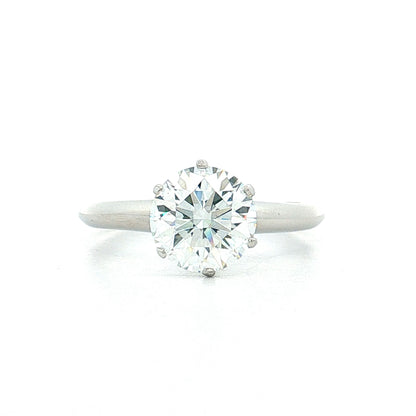 2.02 Tiffany & Co Diamond Engagement Ring Platinum