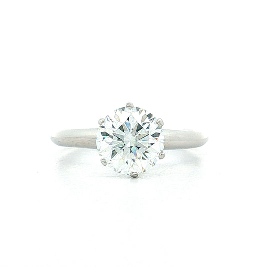 2.02 Tiffany & Co Diamond Engagement Ring Platinum