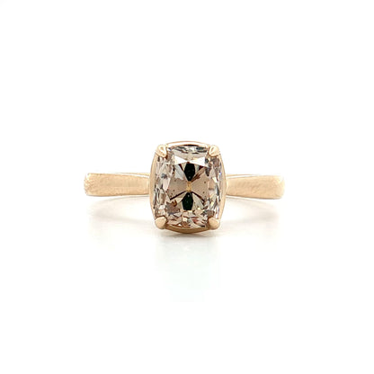 2.03 Fancy Brown Diamond Solitaire Engagement Ring 14k