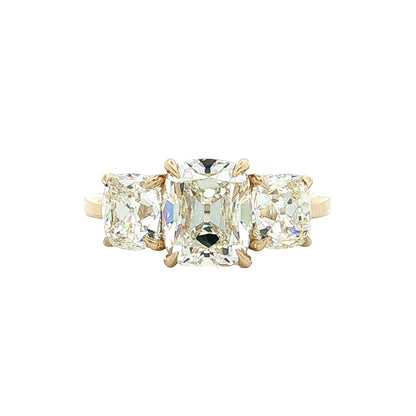 2.04 Old Mine Cushion Diamond Engagement Ring 14k