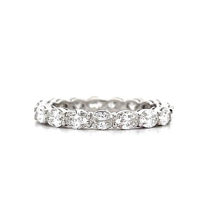 2.08 Oval Cut Diamond Eternity Band in 18k