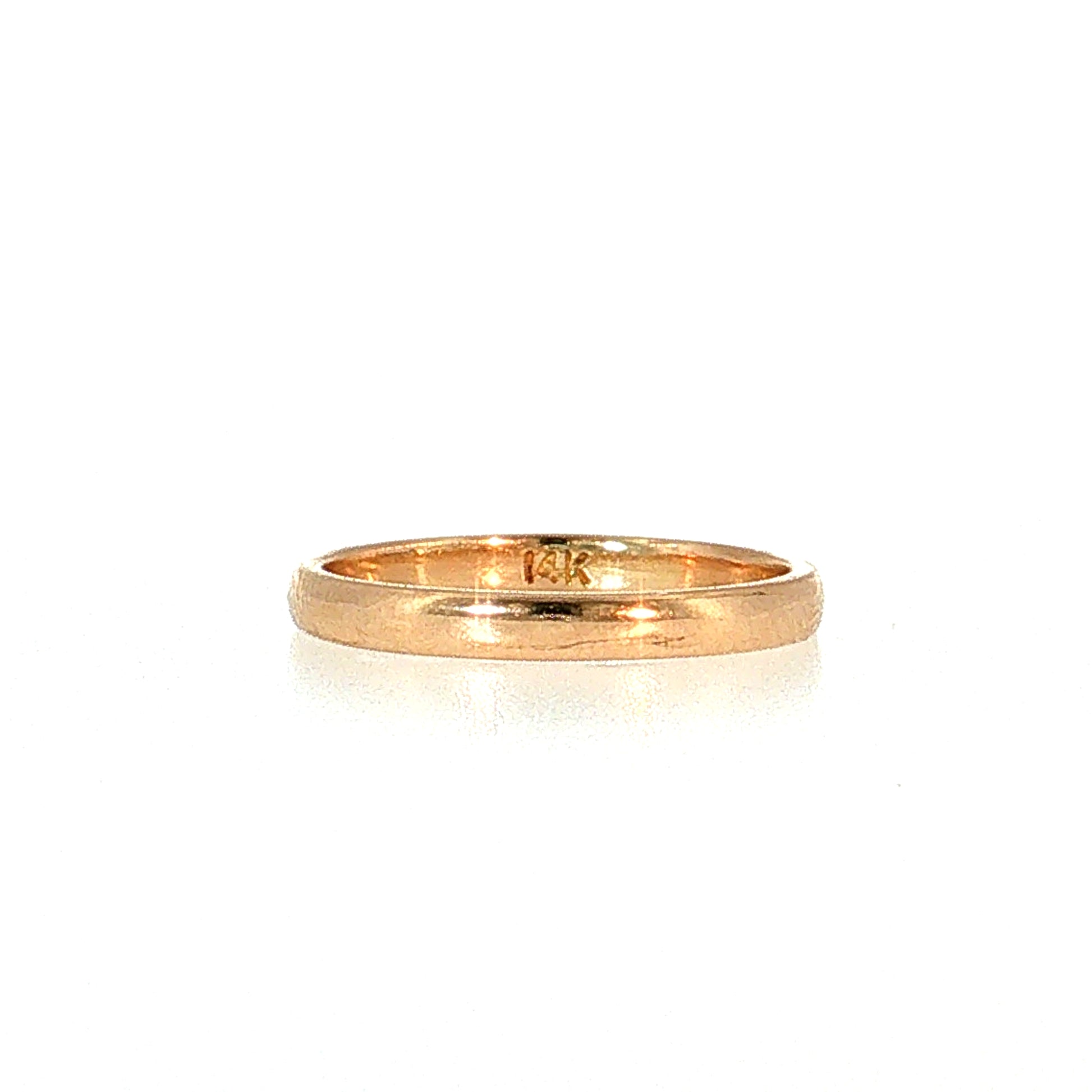 2.0mm Euro Wedding Band 14k Yellow Gold