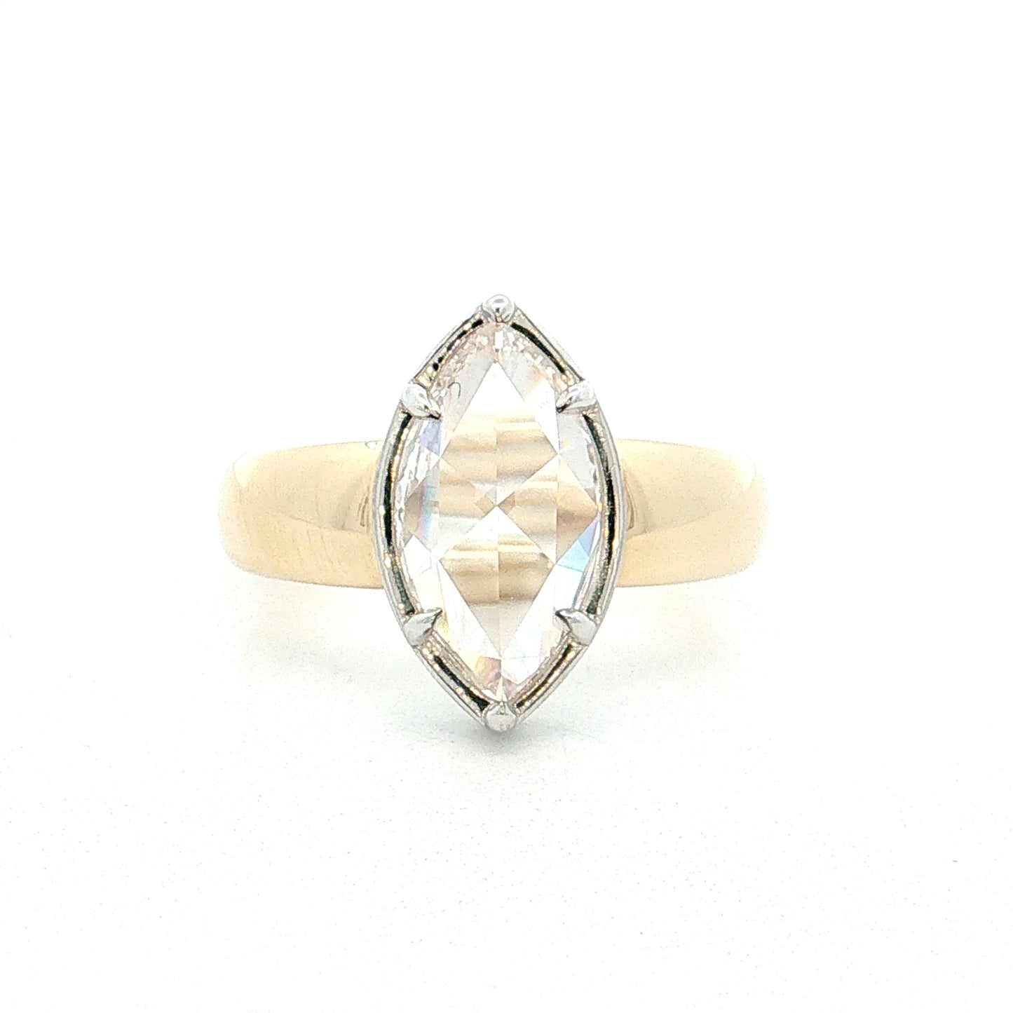 2.13 Marquise Rose Cut Diamond Ring 14k
