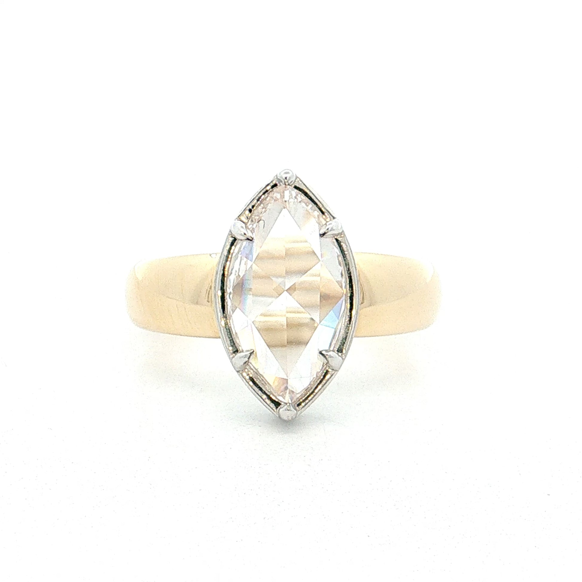 2.13 Marquise Rose Cut Diamond Ring 14k