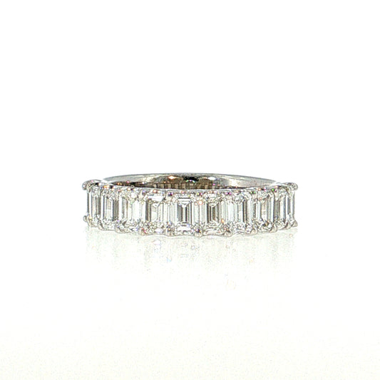 2.20 Baguette Diamond Half-Eternity Band 18k White Gold