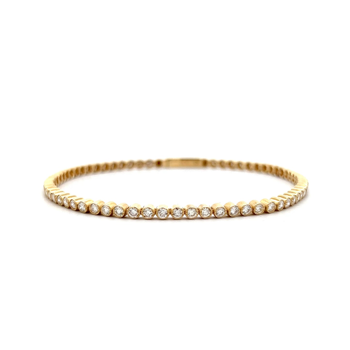 2.20 Bezel Diamond Tennis Bracelet in 14k