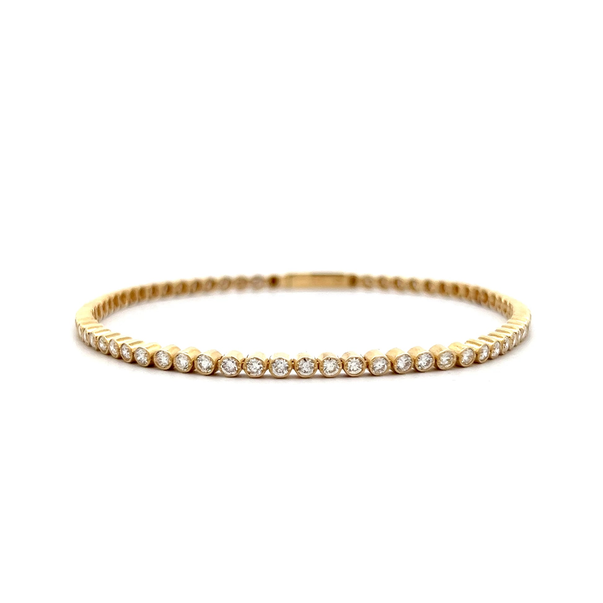 2.20 Bezel Diamond Tennis Bracelet in 14k