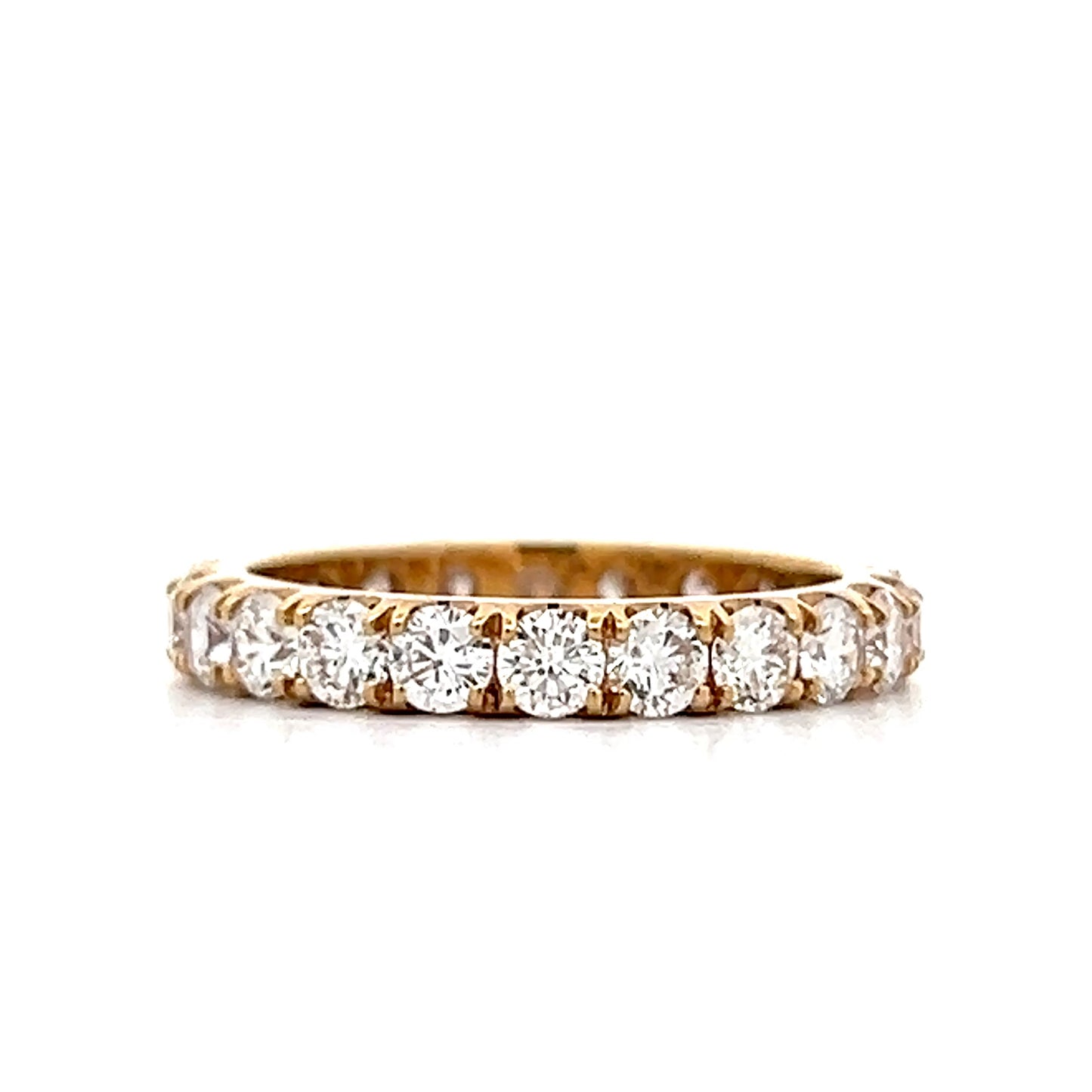 2.20 Diamond Eternity Wedding Band in 14k Yellow Gold