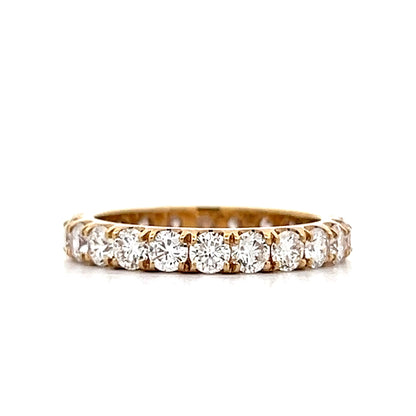 2.20 Diamond Eternity Wedding Band in 14k Yellow Gold