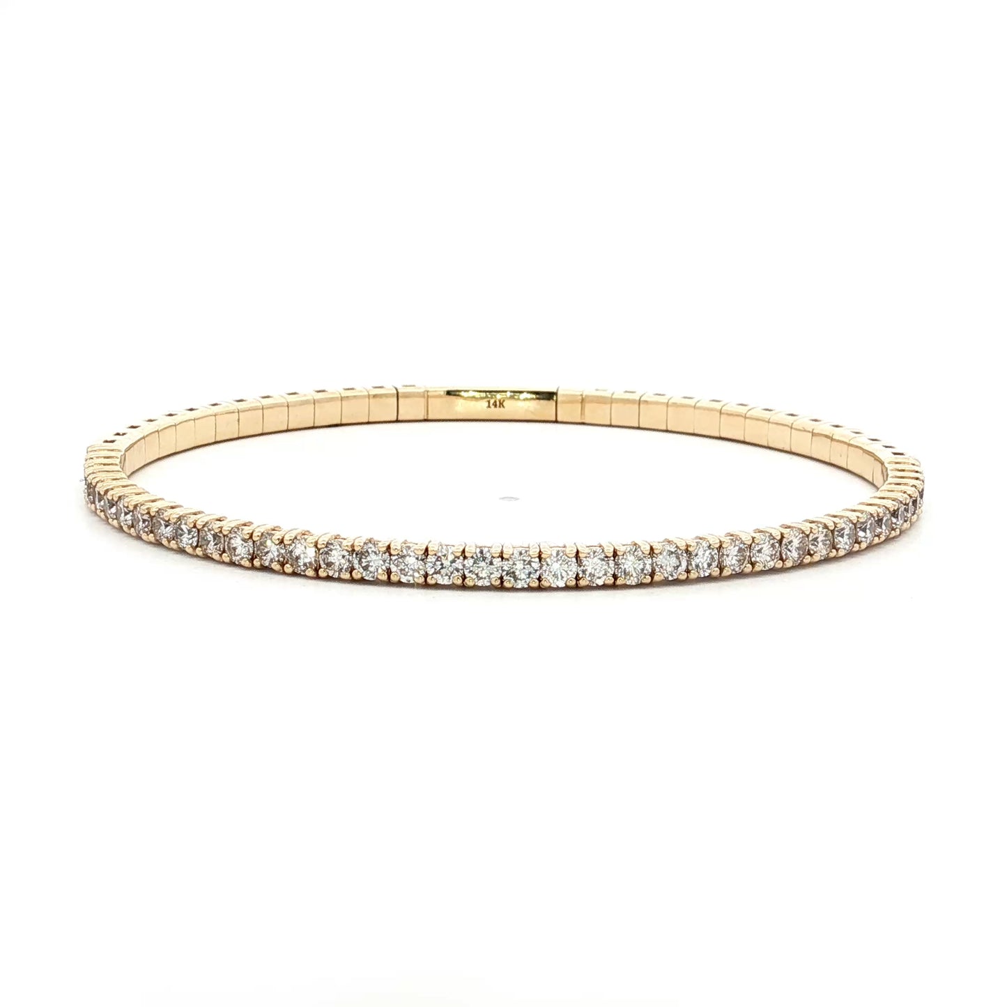 2.20 Diamond Flex Bracelet in 14k Yellow Gold