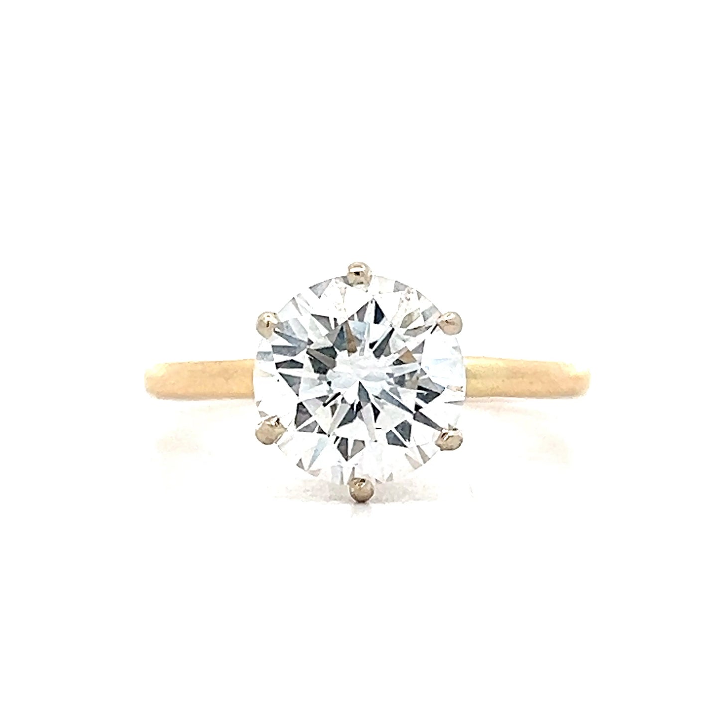 2.22 Solitaire Diamond Engagement Ring in 14k