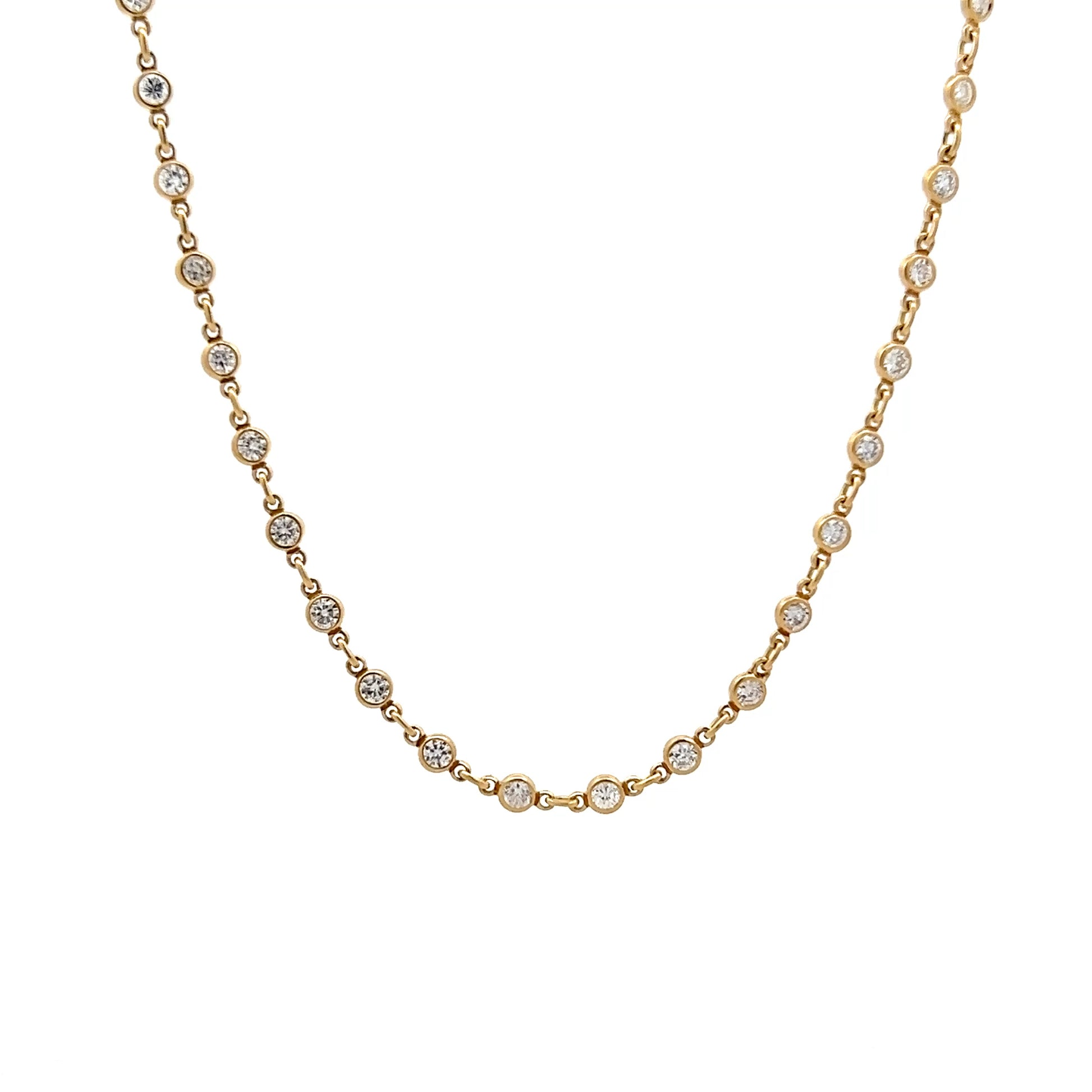 2.25 Diamonds by the Yard Necklace in 18k 