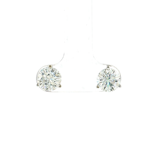 2.28 Round Brilliant Diamond Stud Earrings 18k