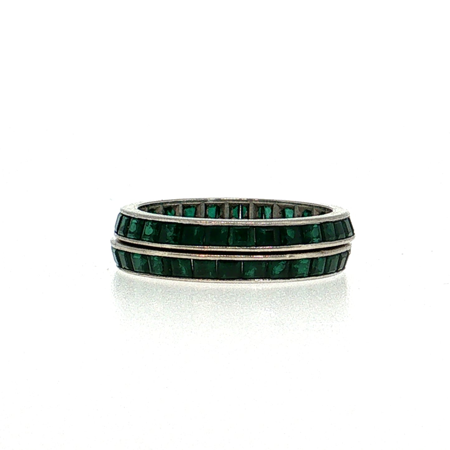 2.40 Emerald Eternity Band Platinum