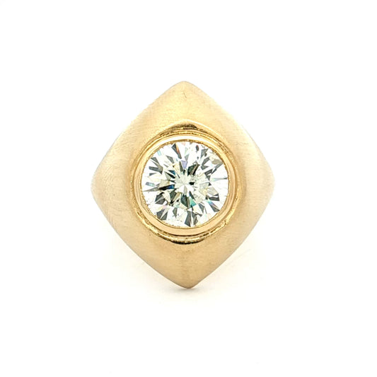 2.74 Round Brilliant Diamond Cocktail Ring 18k