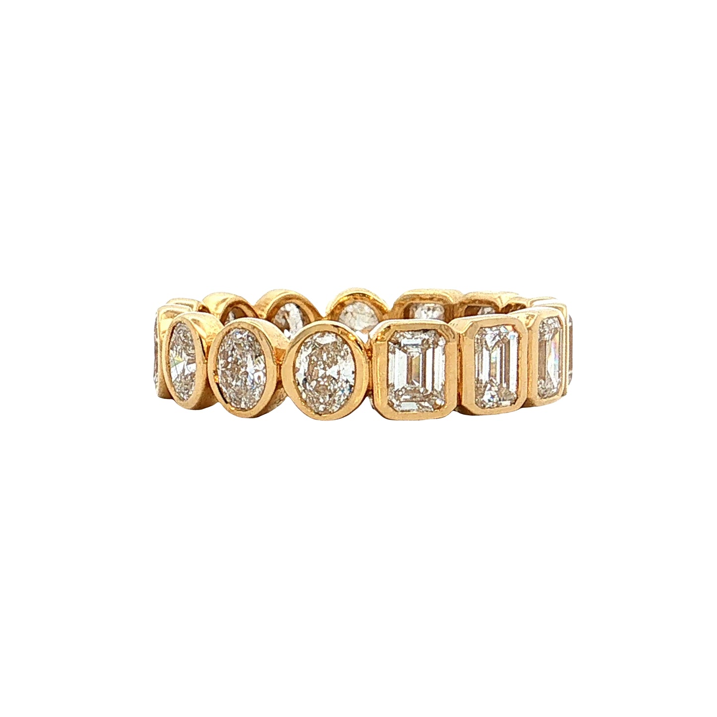 2.75 Mixed Diamond Eternity Wedding Band 18k