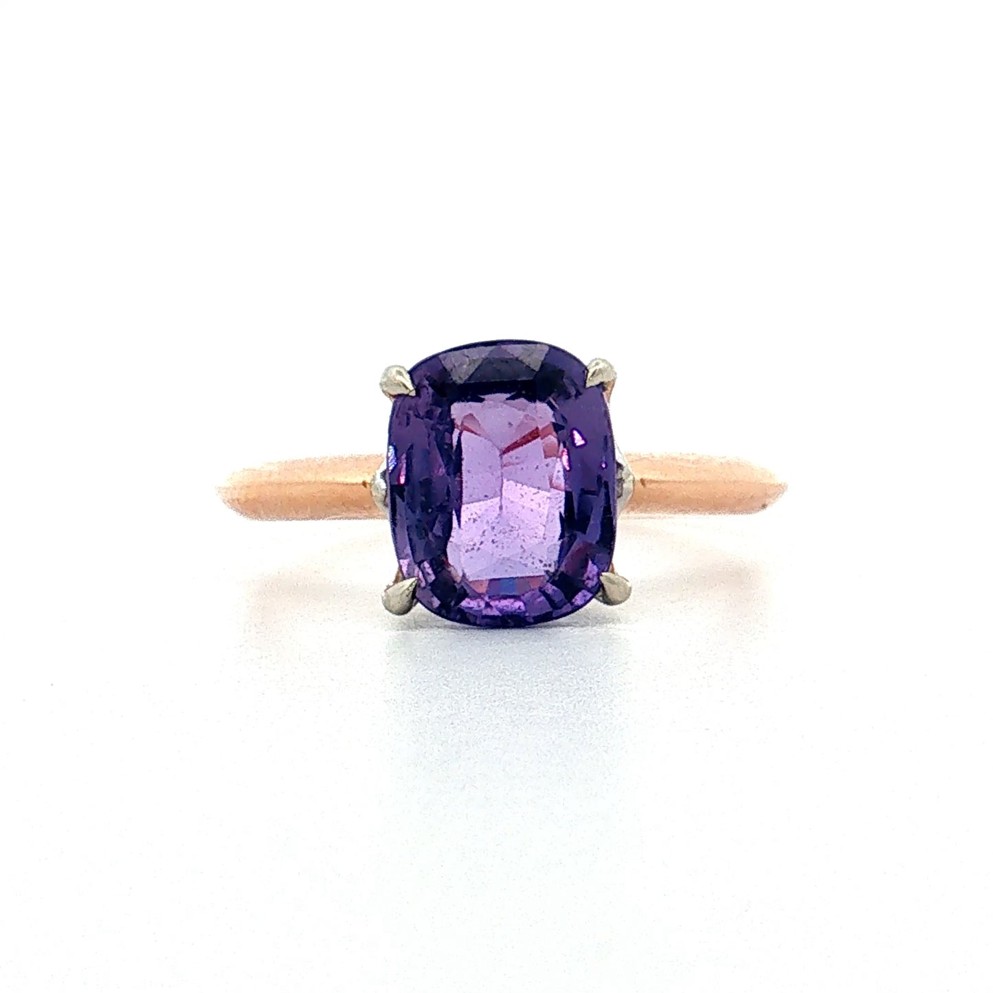 2.81 Cushion Sapphire Engagement Ring 18k