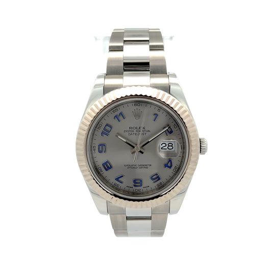 2010 Rolex Datejust II 116334 41mm Stainless Steel