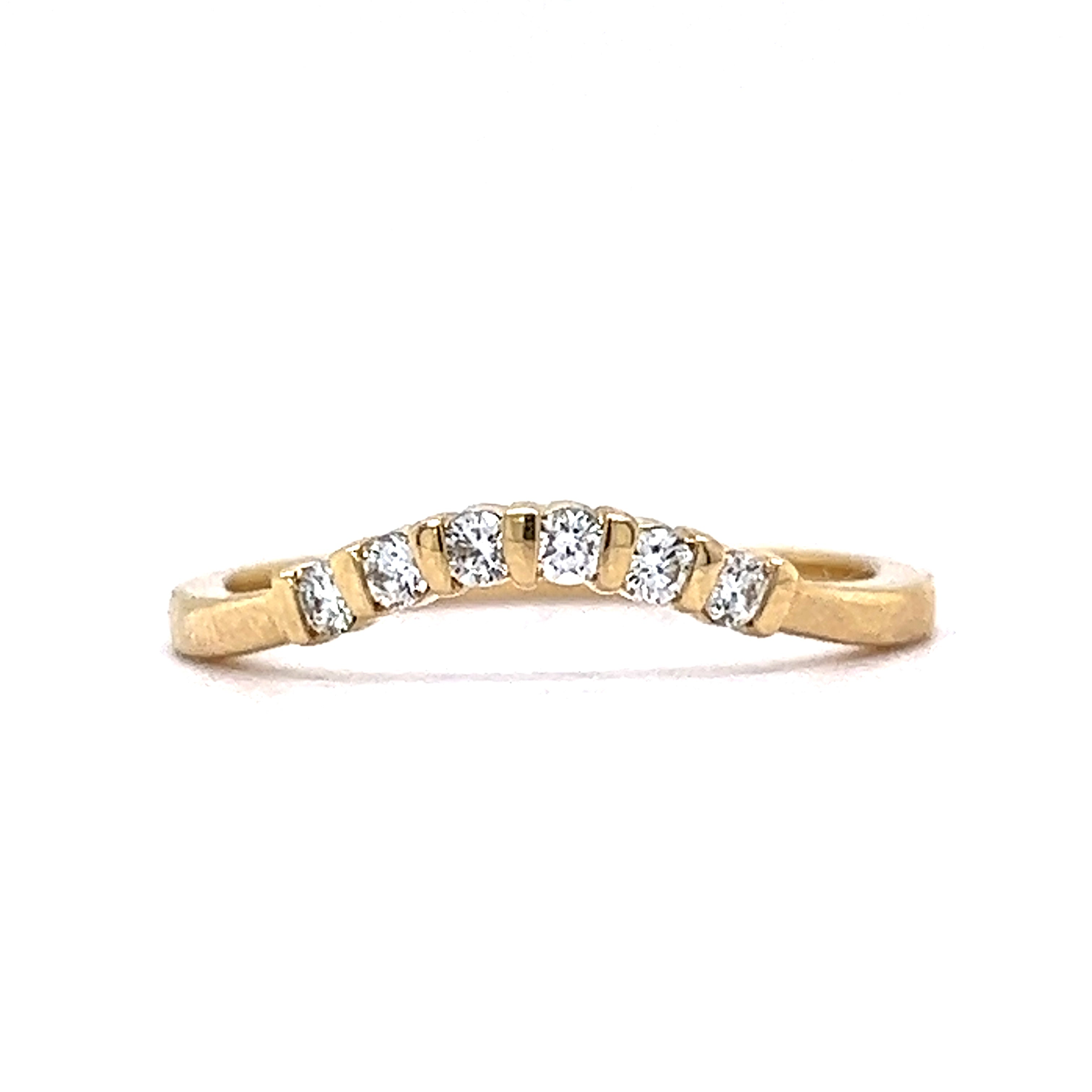 Diamond Wishbone Half Eternity Ring | Banwells Jewellery