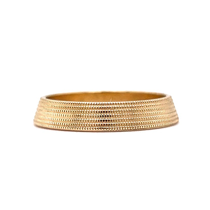 Milgrain Detailed Stacking Band in 14k Yellow Gold