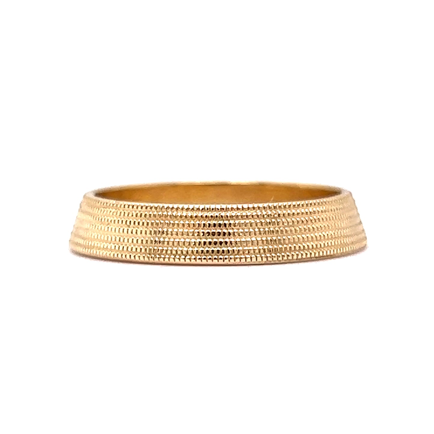 Milgrain Detailed Stacking Band in 14k Yellow Gold