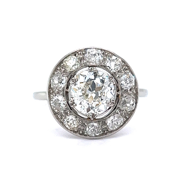 Old European Diamond Halo Ring
